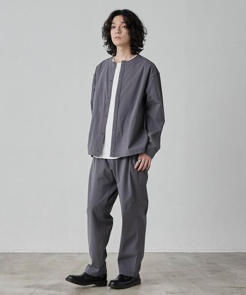 coen(コーエン)の「極楽FITクルーネックストレッチカーディガン(カーディガン/ボレロ・メンズ・ダークグレー/ブラック/ベージュ・S/M/L/XL)」の18枚目の写真