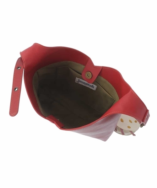 【チャームポーチ付き】カシュクールデザインワンハンドルバッグ