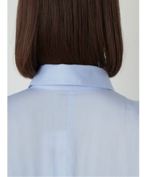 SNIDEL（スナイデル）の「コットンギャザーバルーンシャツワンピース（ワンピース・レディース・ホワイト/サックスブルー/ピンク・0/1）」の14枚目の写真