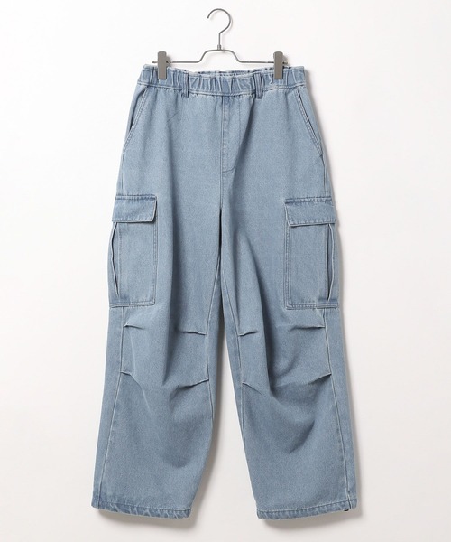 BAYFLOW(ベイフロー)の「ワイドカーゴパンツ(カーゴパンツ・メンズ・ライトブルー/グレー/カーキ・MEDIUM/LARGE)」の7枚目の写真