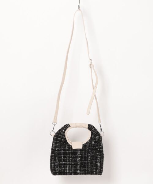Bab（バブ）の「2WAYツイードハンドバッグ（ハンドバッグ・レディース・ブラック/アイボリー/ベージュ・ONESIZE）」の17枚目の写真