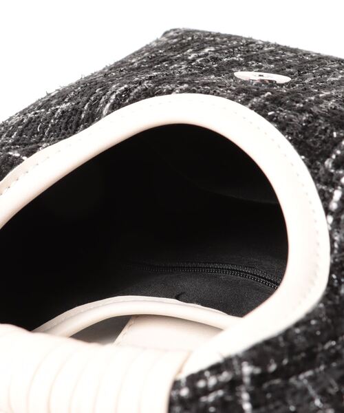 Bab（バブ）の「2WAYツイードハンドバッグ（ハンドバッグ・レディース・ブラック/アイボリー/ベージュ・ONESIZE）」の19枚目の写真