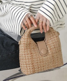 Bab | 2WAYツイードハンドバッグ(ハンドバッグ)