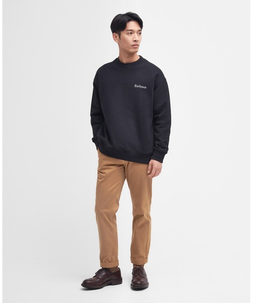Barbour（バブアー）の「Nicholas リラックス フィット スウェット（スウェット・メンズ・ホワイト/オリーブ/ブラック・40/36/38/34）」の4枚目の写真