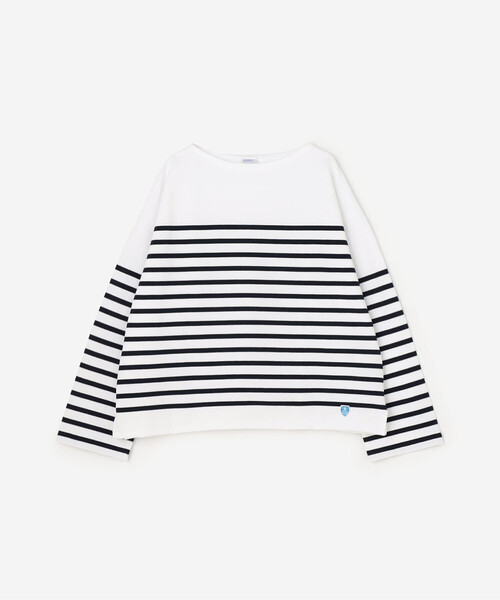 ORCIVAL（オーシバル）の「ORCIVAL | ドロップショルダー ラッセルフレンチセーラーTシャツ WOMEN（Tシャツ/カットソー・レディース・グリーン系その他/ブルー系その他/グレー系その他/イエロー系その他/ブルー系その他5/ブルー系その他2・1）」の5枚目の写真