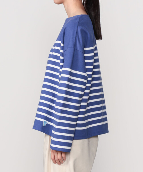 ORCIVAL（オーシバル）の「ORCIVAL | ドロップショルダー ラッセルフレンチセーラーTシャツ WOMEN（Tシャツ/カットソー・レディース・グリーン系その他/ブルー系その他/グレー系その他/イエロー系その他/ブルー系その他5/ブルー系その他2・1）」の16枚目の写真