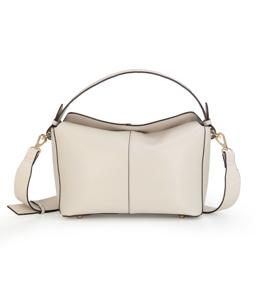 MIAN （ミアン）の「重ねフラップ2wayハンドバッグ（ハンドバッグ・レディース・モカ/アイボリー/ブラック・FREE）」の9枚目の写真