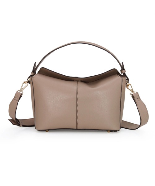 MIAN （ミアン）の「重ねフラップ2wayハンドバッグ（ハンドバッグ・レディース・モカ/アイボリー/ブラック・FREE）」の19枚目の写真