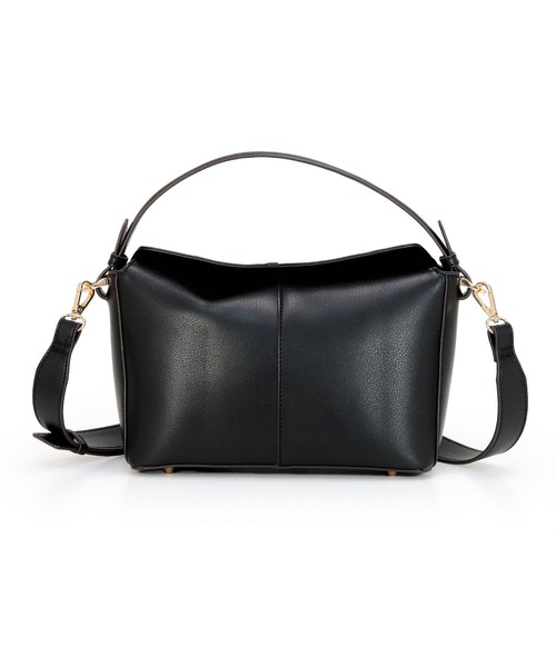 MIAN （ミアン）の「重ねフラップ2wayハンドバッグ（ハンドバッグ・レディース・モカ/アイボリー/ブラック・FREE）」の8枚目の写真