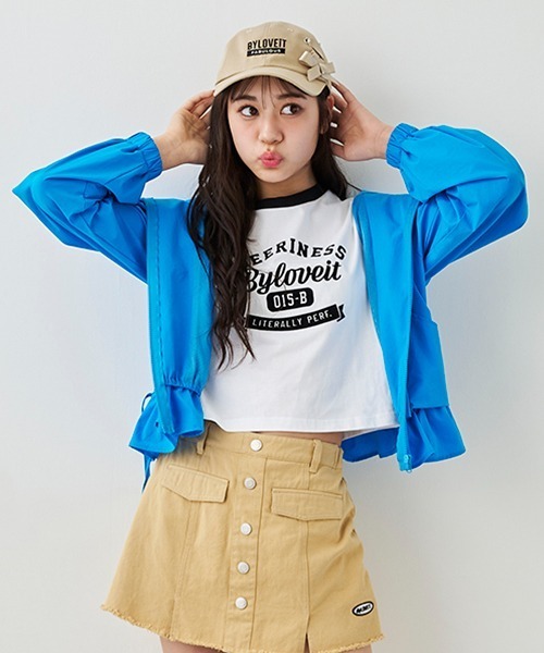 by LOVEiT（バイラビット）の「ふんわりブルゾン（ブルゾン・キッズ・ブラック/レッド/オフホワイト/ブルー・140cm/160cm/130cm/150cm/120cm）」の4枚目の写真