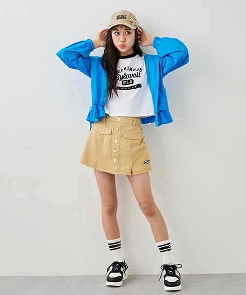 by LOVEiT（バイラビット）の「ふんわりブルゾン（ブルゾン・キッズ・ブラック/レッド/オフホワイト/ブルー・140cm/160cm/130cm/150cm/120cm）」の15枚目の写真