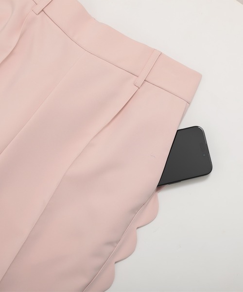 Fit more(フィットモア)の「スカラップテーパードパンツ(スラックス・レディース・ピンク/ネイビー/ブラック・PS/S)」の20枚目の写真