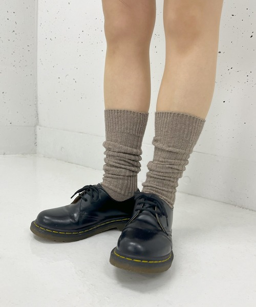 RUBY AND YOU（ルビーアンドユー）の「［select］リブハイソックス（ソックス/靴下・レディース・アイボリー/ブラック/グレー/ダークグレー/ホワイト/ブラウン/ブラウン系その他・FREE）」の7枚目の写真