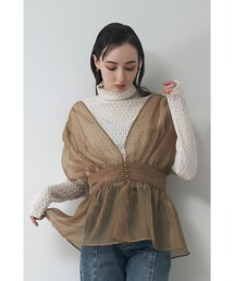 Limue | オーガンジーシアビスチェ(Tシャツ/カットソー)