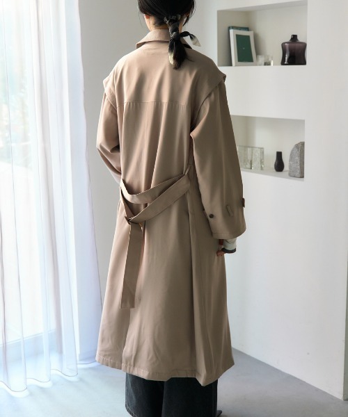 TOMORROW LAND トレンチコート　ライナー取外し可 ブラウン TOMORROWLAND / トゥモローランド （レディース） トレンチ