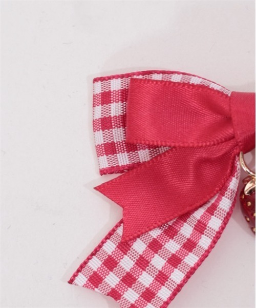 axes femme（アクシーズファム）の「いちごチャームヘアクリップ（バレッタ/ヘアクリップ・キッズ・ブラック/レッド・FREE）」の8枚目の写真