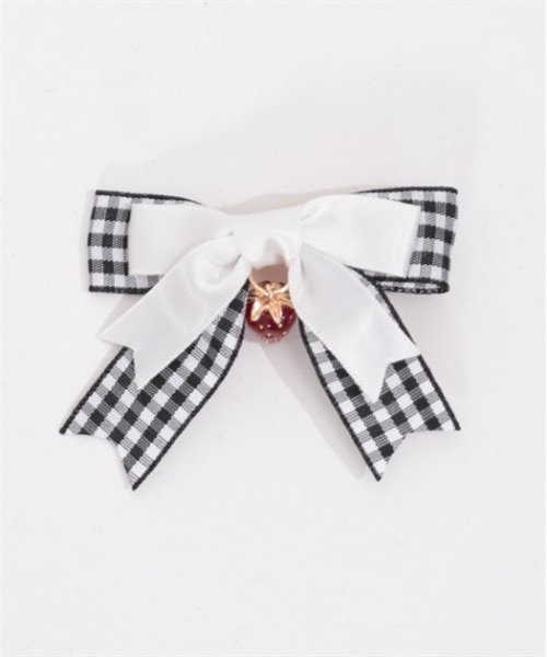 axes femme（アクシーズファム）の「いちごチャームヘアクリップ（バレッタ/ヘアクリップ・キッズ・ブラック/レッド・FREE）」の10枚目の写真