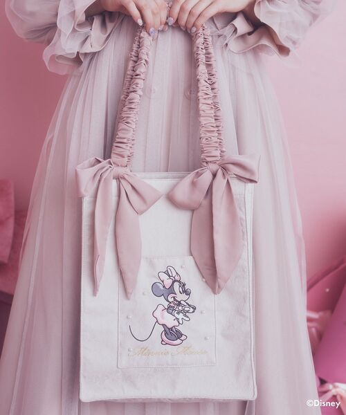 Disney（ディズニー）の「ミニー/リボントートバッグ（トートバッグ