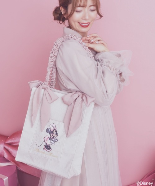Disney（ディズニー）の「ミニー/リボントートバッグ（トートバッグ