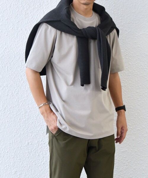 SHIPS any(シップス エニィ)の「SHIPS any:〈接触冷感/遮熱/UVカット機能等〉サマーファンクション ポケット Tシャツ 26SS◇(Tシャツ/カットソー・メンズ・ホワイト/チャコールグレー/ネイビー/ブラック・X-LARGE/LARGE/MEDIUM/SMALL)」の18枚目の写真