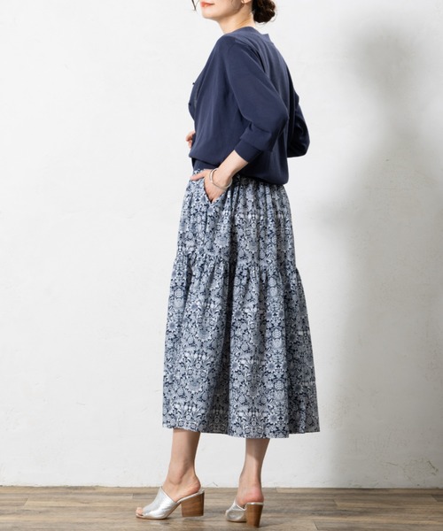aunt lily（アントリリー）の「強撚コットンＶネックコンパクトカーディガン（カーディガン/ボレロ・レディース・シルバーグレー/ネイビー・S/M/L）」の16枚目の写真