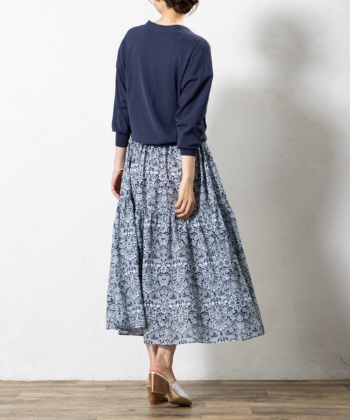 aunt lily（アントリリー）の「強撚コットンＶネックコンパクトカーディガン（カーディガン/ボレロ・レディース・シルバーグレー/ネイビー・S/M/L）」の18枚目の写真
