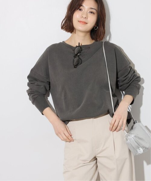 JOURNAL STANDARD relume(ジャーナルスタンダード レリューム)の「《追加》【HOLIDAYS COMFORT】VINTAGEカコウロゴスウェット(スウェット・レディース・ブラック系その他/アイボリー/サックスブルー/ライトグレー/ライトグリーン・FREE)」の11枚目の写真