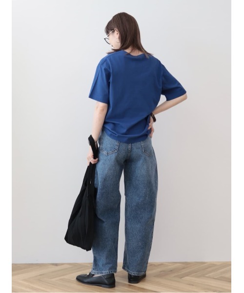 AMERICAN HOLIC（アメリカンホリック）の「One　word　ロゴカットプルオーバー（Tシャツ/カットソー・レディース・グレイッシュベージュ/チャコールグレー/オフホワイト/ブルー・M/L）」の6枚目の写真