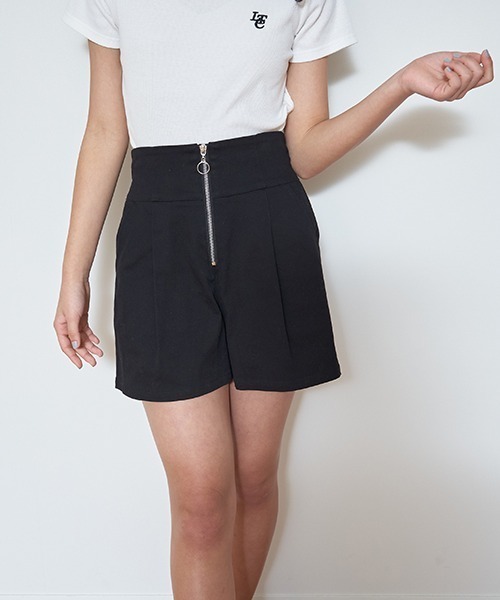 epa ハイウエストショートパンツ highwaist shortpants[BLK] - ëpa