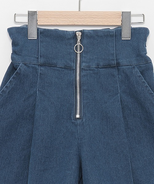 アトリエボズ ハイウエストハーフパンツ セール】ハーフZIPハイウエストショートパンツ（その他パンツ