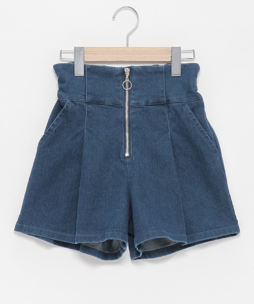 【送料関税込】Chloe クロエ ハイウエスト バミューダショーツ CHLOE】パッチワーク ハイウエストデニム バミューダショーツ