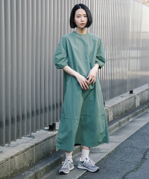 ⭐︎新品　タグ付き　UR TECH ナイロンタッサーワンピース URBAN RESEARCH DOORS｜『撥水/UVカット/UR TECH』 ナイロン