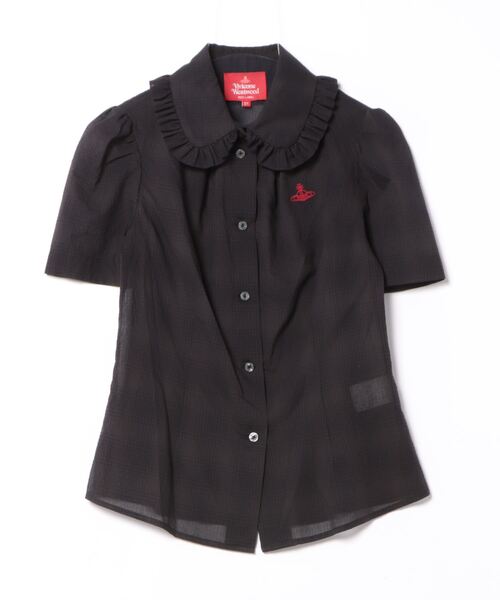 Vivienne Westwood（ヴィヴィアンウエストウッド）の「ﾘｯﾌﾟﾙﾁｪｯｸ衿ﾌﾘﾙ
