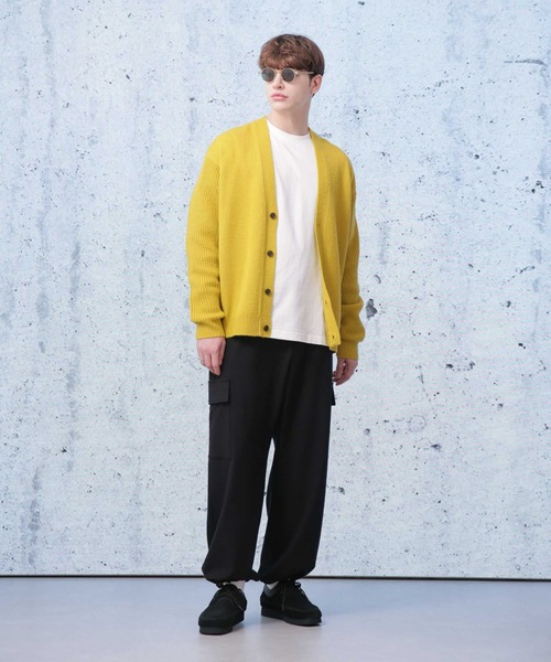 Apo(s)ture(アポスチャー)の「LUCAS-002/杢調ツイルピーチカーゴパンツ(カーゴパンツ・メンズ・ネイビー/モカ/ブラック/グレー・XS/S/M/L/XL)」の5枚目の写真