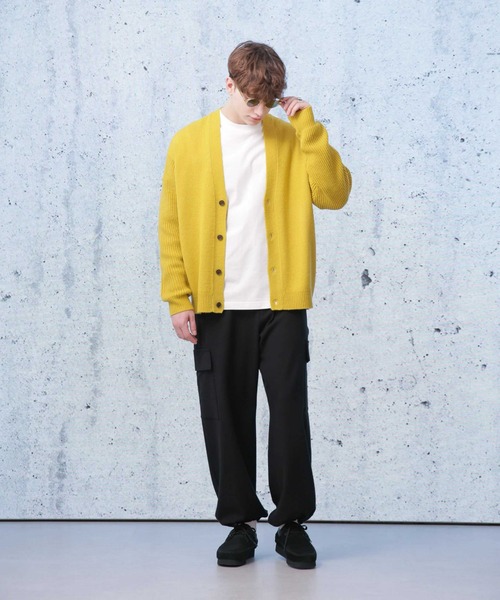 Apo(s)ture(アポスチャー)の「LUCAS-002/杢調ツイルピーチカーゴパンツ(カーゴパンツ・メンズ・ネイビー/モカ/ブラック/グレー・XS/S/M/L/XL)」の6枚目の写真