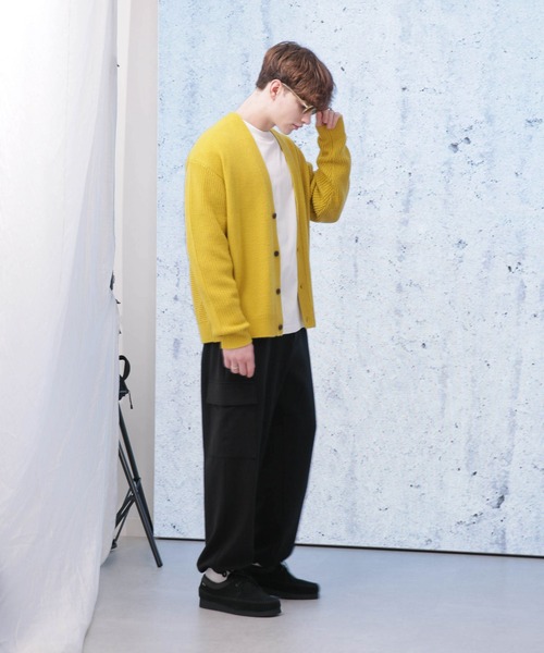 Apo(s)ture(アポスチャー)の「LUCAS-002/杢調ツイルピーチカーゴパンツ(カーゴパンツ・メンズ・ネイビー/モカ/ブラック/グレー・XS/S/M/L/XL)」の8枚目の写真