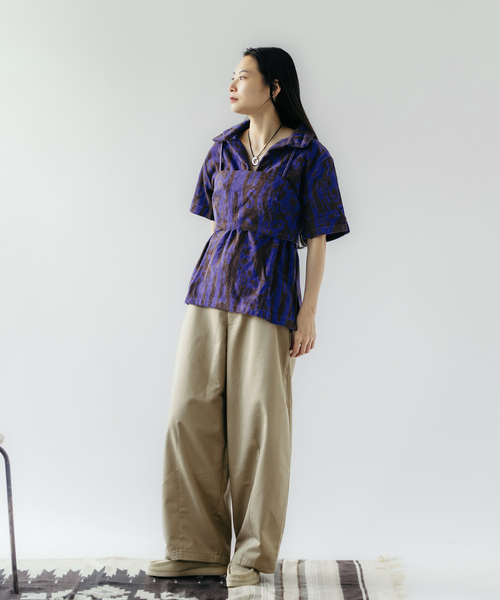 【JOURNAL STANDARD】別注OAS （オーエーエス）クロシェ シャツ JOURNAL STANDARD】別注OAS （オーエーエス）クロシェ シャツ
