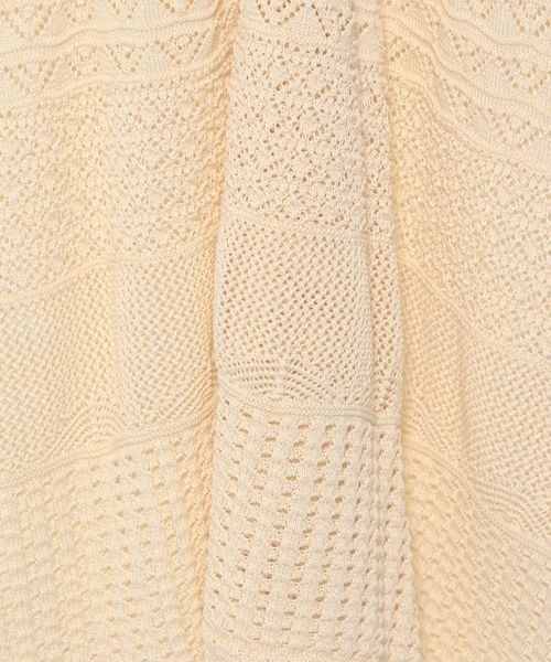 mysty woman（ミスティウーマン）の「スカシアミニットチュニック　121001（ニット/セーター・レディース・オフホワイト/ブラウン/オレンジ・FREE）」の20枚目の写真