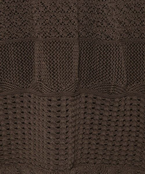 mysty woman（ミスティウーマン）の「スカシアミニットチュニック　121001（ニット/セーター・レディース・オフホワイト/ブラウン/オレンジ・FREE）」の22枚目の写真