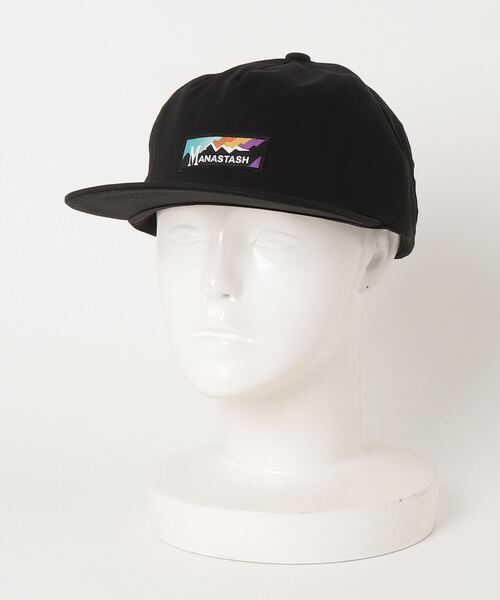 MANASTASH（マナスタッシュ）の「MANASTASH/マナスタッシュ キャップ RAINBOW LOGO CAP 7923974007（キャップ・メンズ・ブラック/ネイビー・FREE）」の5枚目の写真