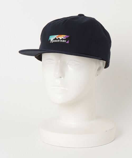 MANASTASH（マナスタッシュ）の「MANASTASH/マナスタッシュ キャップ RAINBOW LOGO CAP 7923974007（キャップ・メンズ・ブラック/ネイビー・FREE）」の4枚目の写真