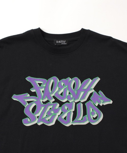 GLAZOS(グラソス)の「【STREET】【防汚加工】クラックグラフィティプリント半袖Tシャツ(Tシャツ/カットソー・キッズ・ブラック/ホワイト・140cm/150cm/160cm/170cm)」の5枚目の写真