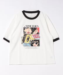 Anytime Songs | 16/TC 天竺リンガープリントTシャツ(LUCK OUT、TIME FLIES)(Tシャツ/カットソー)