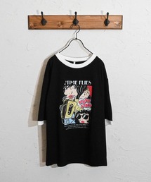 Anytime Songs（エニータイムソングス）の「16/TC 天竺リンガープリントTシャツ(LUCK OUT、TIME FLIES)（Tシャツ/カットソー）」
