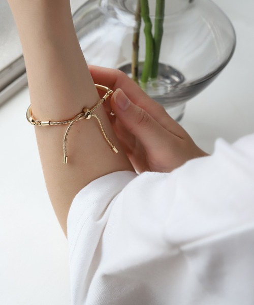 select MOCA（セレクトモカ）の「ロープチェーンバングル（バングル/リストバンド・レディース・ゴールド/シルバー・FREE）」の8枚目の写真