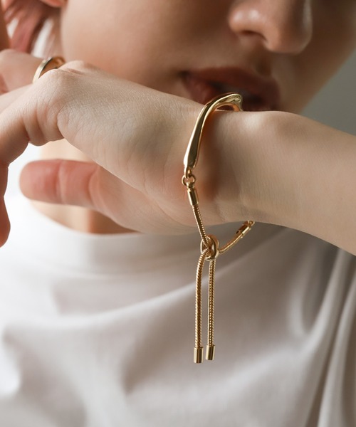 select MOCA（セレクトモカ）の「ロープチェーンバングル（バングル/リストバンド・レディース・ゴールド/シルバー・FREE）」の6枚目の写真