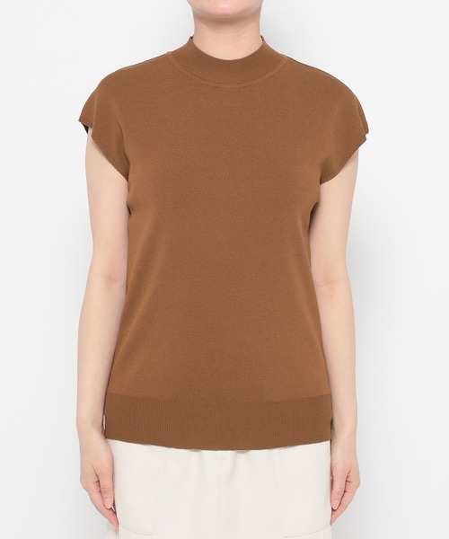 Andemiu（アンデミュウ）の「【新色/接触冷感】ソウバリフレンチニット123548（ニット/セーター・レディース・ブラック/グリーン/ブラウン/オフホワイト/ホワイト/グレー/カーキ/モカ/ブルーグリーン/ブルー・FREE）」の21枚目の写真