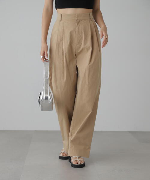 FREE'S MART（フリーズマート）の「タフランスラックスパンツ（スラックス・レディース・グレー/ベージュ・SMALL/MEDIUM）」の2枚目の写真