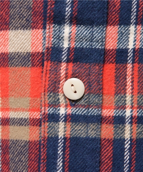SEVENDAYS=SUNDAY（セブンデイズサンデイ）の「ヘビーネルチェック　長袖レギュラーシャツ（シャツ/ブラウス・メンズ・ブルー/レッド/グリーン・MEDIUM/SMALL/LARGE）」の9枚目の写真