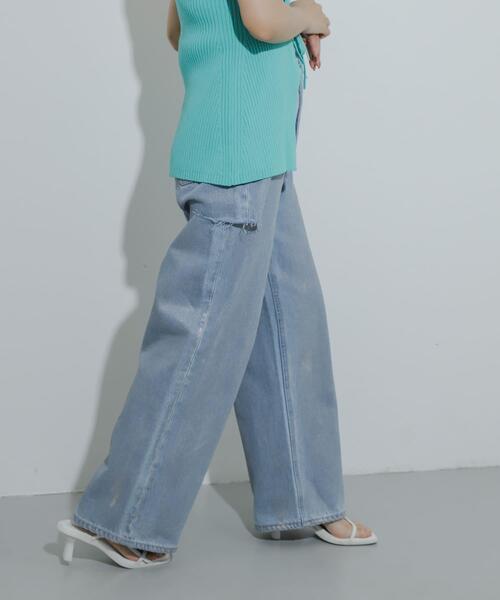 セール】ハクプリントクラッシュワイドデニム（その他パンツ）｜SENSE
